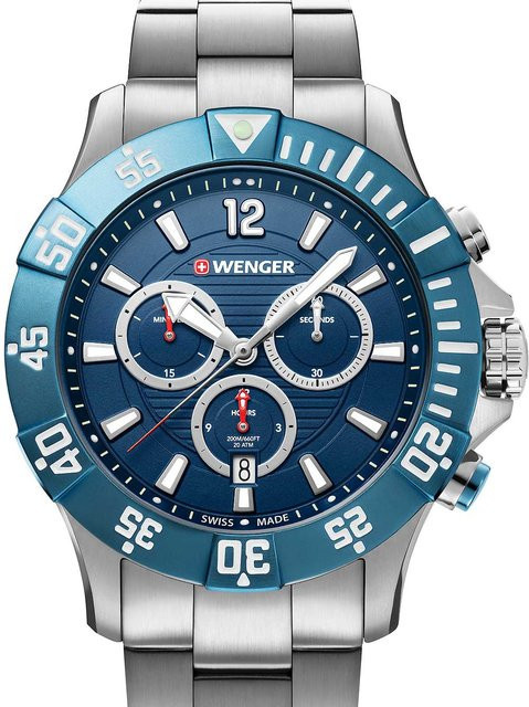 Wenger Seaforce Taucher-Chronograph, Quarz, Edelstahl, 43 mm, Herren - Bild 1