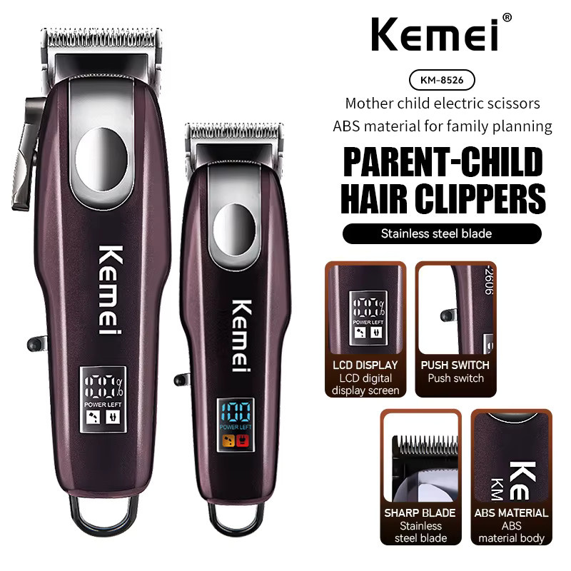Kemei KM-8526 Elektrisches Haarschneidemaschinen-Set, Schwarz, Unisex - Bild 5