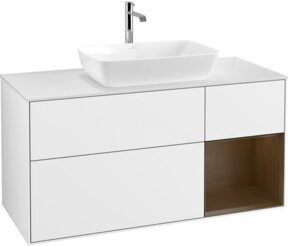 V&B Waschtischunterschrank Finion in Weiß lackiert, Breite: 120 cm, Tiefe: 50,1 cm, Höhe: 50,1 cm - Bild 1