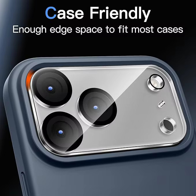 3er-Set Kameraobjektivschutzglas für Apple iPhone 17 Pro Max, 17 Air und iPhone 17, transparent, kratzfest und bruchsicher - Bild 4
