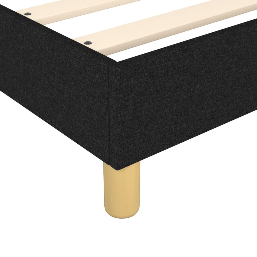 vidaXL Boxspringbett in Schwarz mit Stoffbezug, B/T/H: 120 x 200 x 35 cm - Bild 4