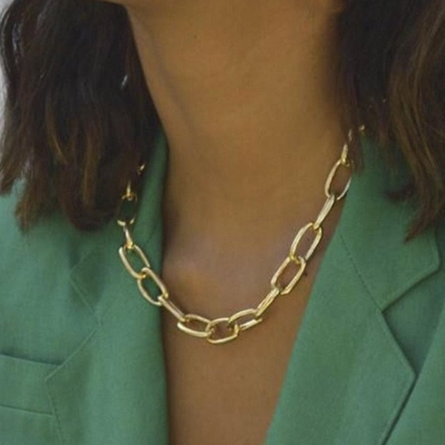 Choker Halskette Messing, brown, Damen - Bild 1