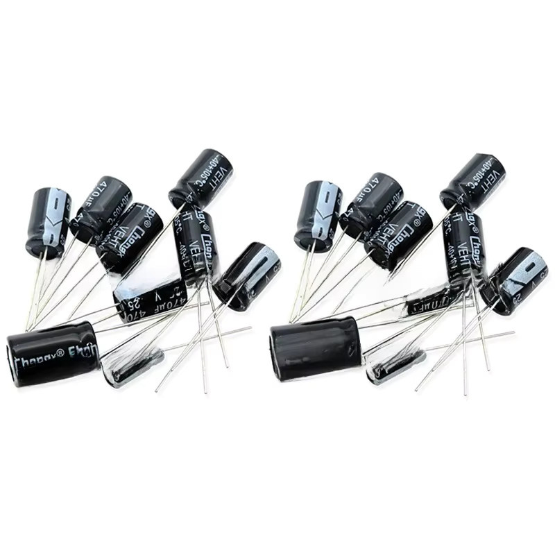 PUMUDDSY Aluminium-Elektrolytkondensator in Schwarz mit verschiedenen Spannungen von 10 V bis 63 V und Kapazitäten von 2,2 µF bis 10000 µF - Bild 3