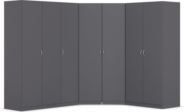 RAUCH BLUE Eckschrank Case in Grau-Metallic für dein Schlafzimmer - Bild 1
