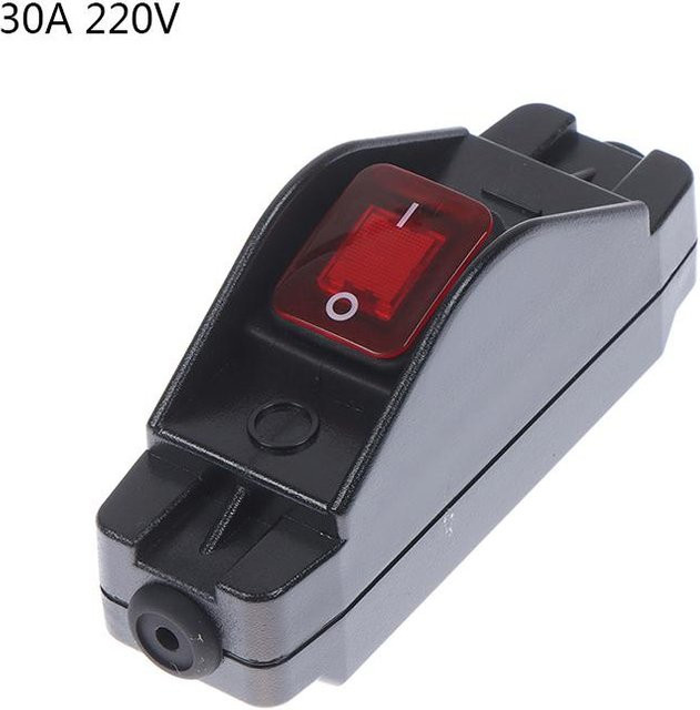 Jr-617 Wasserdichter In-Line-Schalter als Schnurschalter in Rot mit 30A und 220V - Bild 1