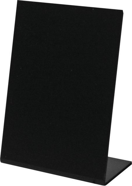 Schneider Tischaufsteller Materialmix Schwarz B/H: 10,5 x 14,8 cm, 5er Pack - Bild 1