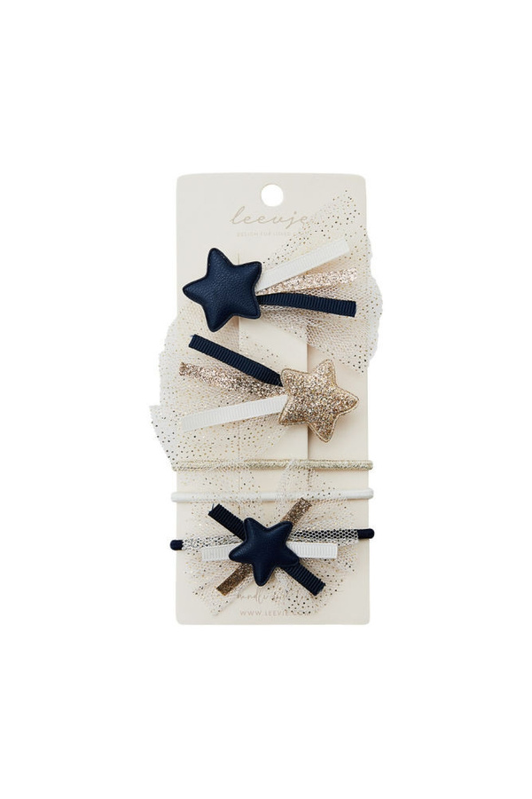 Leevje Haarspangen Shooting Star Mix Navy - Bild 1