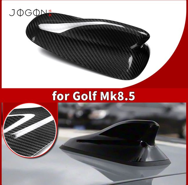 JOGON Pre-preg Dry Carbon Shark Fin Antennen-Schutzhülle für VW Golf MK8.5 GTI R Line 2024+ in Schwarz - Bild 1