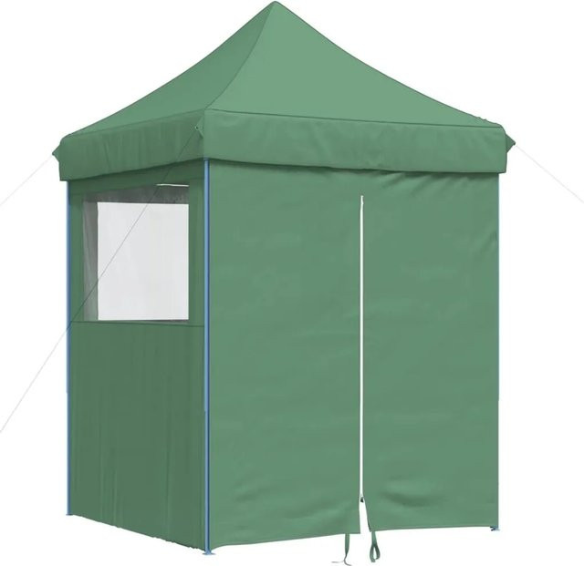 vidaXL Partyzelt Pop-Up Faltbar mit 4 Seitenteilen und Fenstern Grün B: 306 cm, T: 200 cm, H: 200 cm - Bild 1