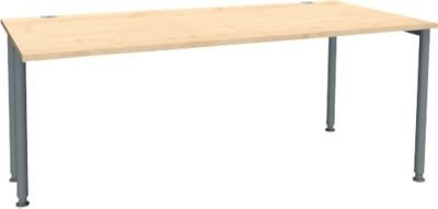 Schäfer Shop Genius Schreibtisch MODENA FLEX, einseitig verkürzt, Ahorn/Anthrazit, Breite: 180 cm - Bild 1