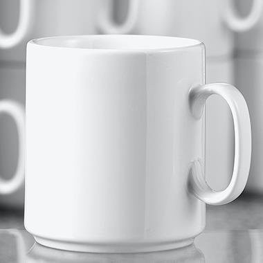 Esmeyer Kaffeebecher Diane aus Porzellan in Weiß, 6er Pack, 280 ml pro Becher - Bild 1