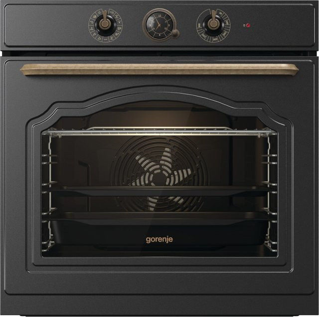 Gorenje Einbaubackofen in Schwarz mit 77 l Volumen, Elektro, Energieeffizienzklasse A, Breite: 59,5 cm - Bild 1