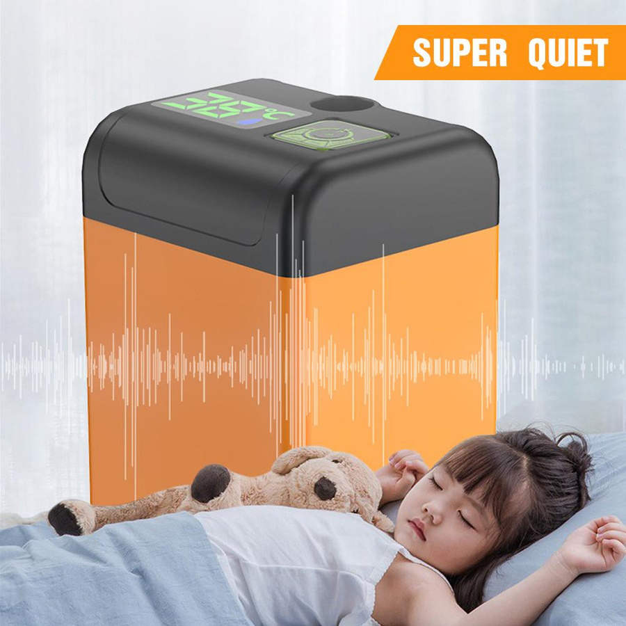 Tragbare Outdoor-Camping-Duschpumpe mit intelligenter Digitalanzeige und 7800mAh Akku in Orange - Bild 3