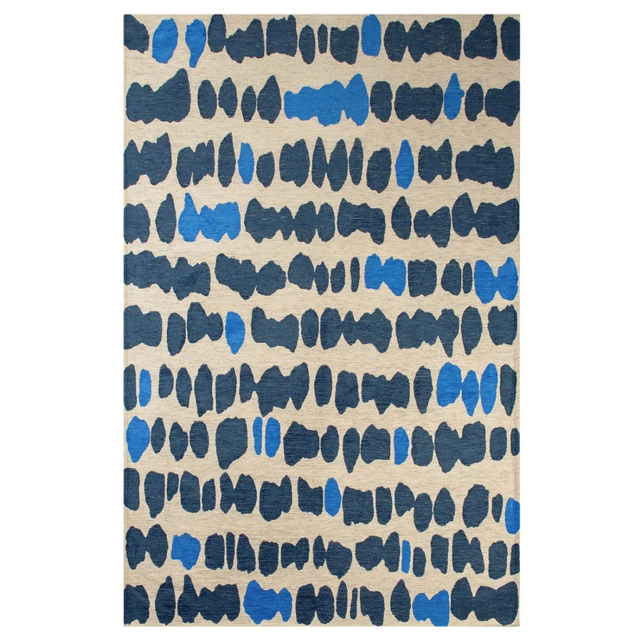 Lola&Moi Teppich All In Blue in Blau mit organischen Linien und Formen, B: 170 cm, T: 240 cm - Bild 2