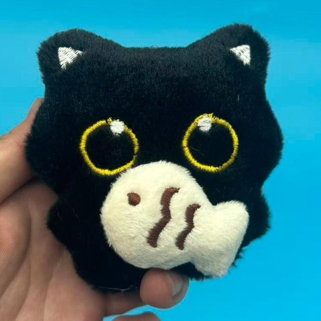 Yiran toy Schwarzes Katzen Plüschtier Puppe, Schwarz, ab 14 Jahren - Bild 1