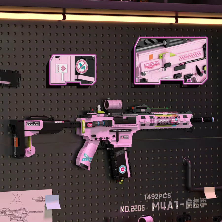 CTMA MOC Militär MP5 KSV M4A1 ARP-9 Maschinenpistole, Modell Bausteine, ab 14 Jahren - Bild 2