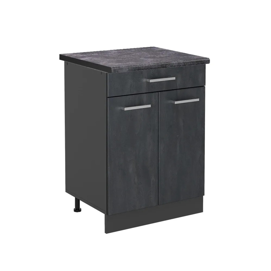 Vicco Küchenunterschrank R-Line in Schwarz Beton/Anthrazit matt - Bild 2