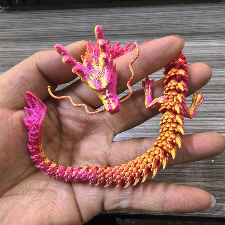 Yiran toy Drachenornamente mit beweglichen Gelenken bunt - Bild 2