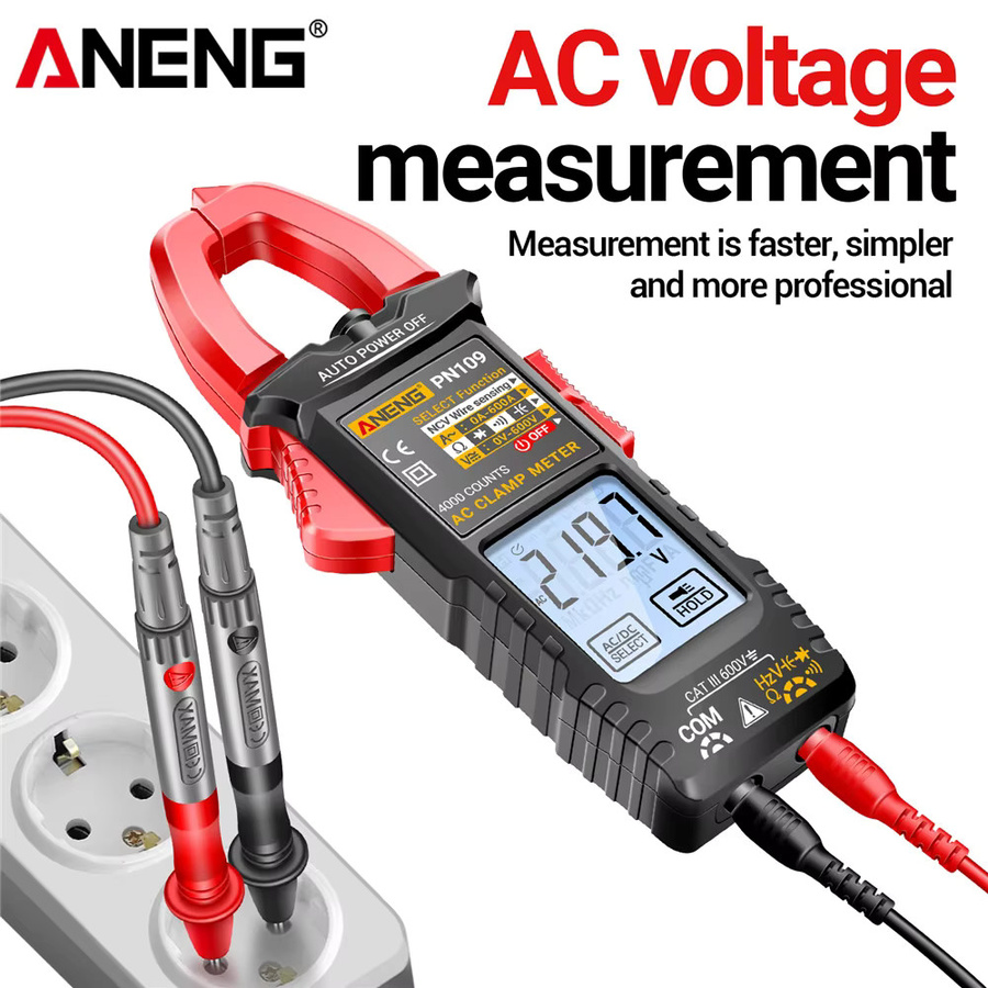 ANENG PN109 Digitales Zangenmessgerät Multimeter mit 600A Hochstrommessung und berührungsloser NCV-Induktionsmessung - Bild 3
