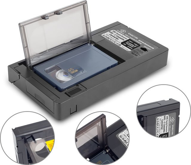 Motorisierter VHS-C zu SVHS Camcorder Adapter von RCA in Schwarz - Bild 1