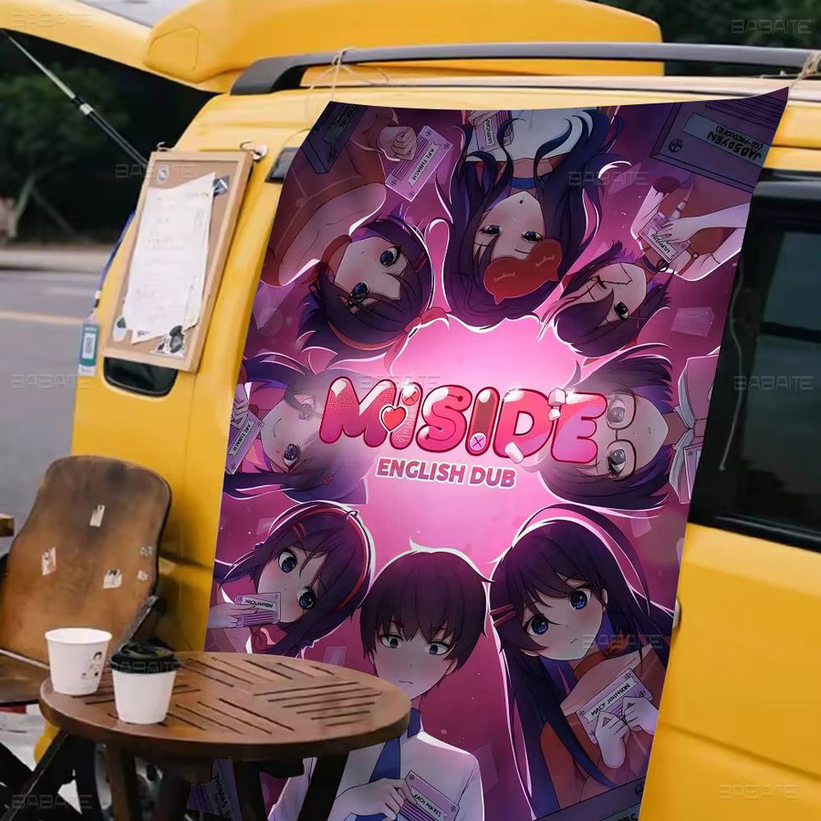 Beast Kingdom M-miside Mita Anime Wandbanner Textil Dekoration Mehrfarbig B: 70 cm, H: 50 cm - Bild 3