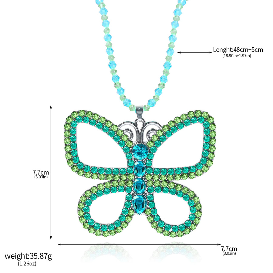 ZAKOL Halskette Schmetterling, Perle, Kristall, Silber, Damen - Bild 4