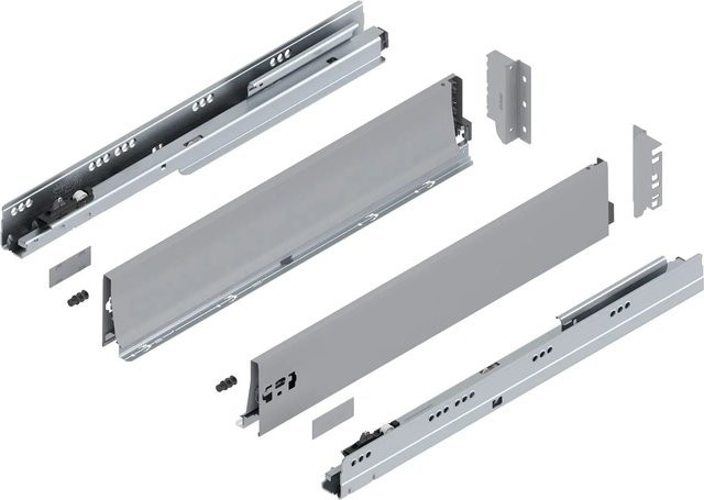 Blum Tandembox antaro K Vollauszug Blumotion Grau 650 mm 65 kg 1 Paar - Bild 1