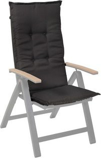 Auflage Tilos in Grau, B: 125,5 cm, T: 50,5 cm, H: 3,5 cm - Bild 1