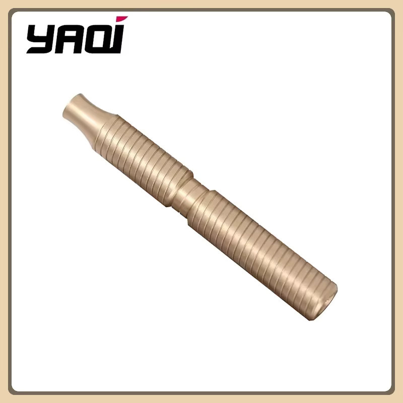 YAQI Rasierergriff aus massivem Messing, 88mm, Gold, Herren - Bild 3