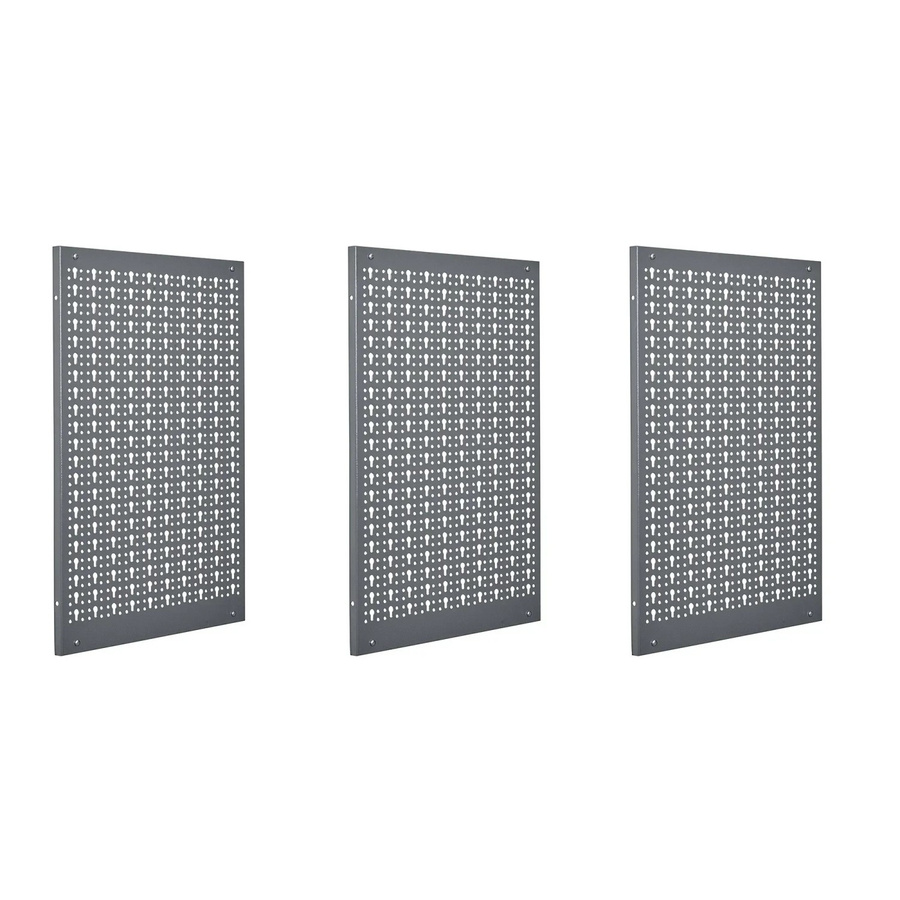 Küpper Lochwand aus Stahl, 3-teilig, Hellgrau, B: 60 cm, H: 120 cm, Tiefe: 1,5 cm - Bild 2