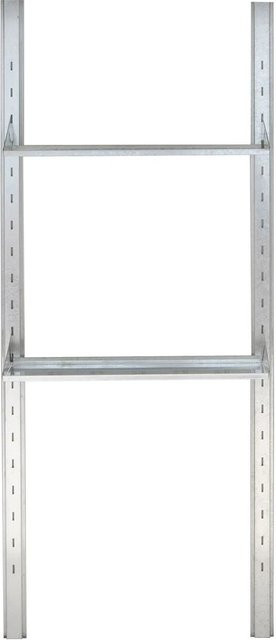 Plats Regalset für Garten- und Geräteschrank aus verzinktem Stahl in Silber - Bild 1