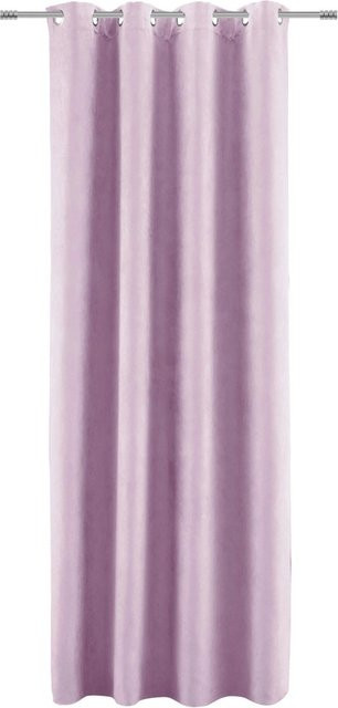 Mömax Fertigvorhang Velours in Lila mit Ösen, blickdicht, B/H: 140 x 245 cm - Bild 1