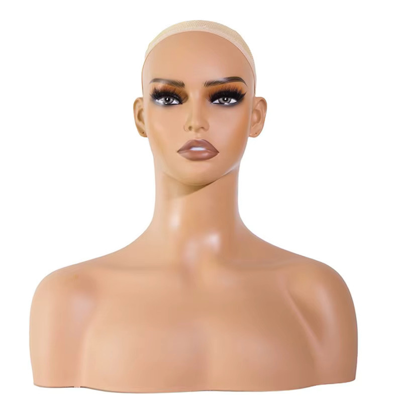 Yajukai Mannequin Kopf, Halbkörper Perücke, mit Schultern, 1-teiliges Set - Bild 2