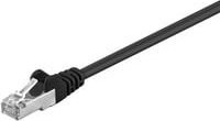 goobay Patchkabel CAT.5e SF/UTP Ethernet LAN Schwarz 3,0 m - Bild 1