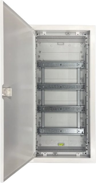 Alphatec Aufputzkleinverteiler POLARIS 4-reihig aus Kunststoff in Weiß - Bild 1