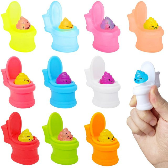 Topmix Mini-Toiletten-Quetschbecher Squishy Spielzeug, blue - Bild 1