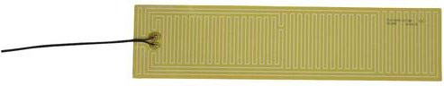 Thermo TECH Polyester Heizfolie 24V 36W gelb, B: 12 cm, L: 50 cm - Bild 1
