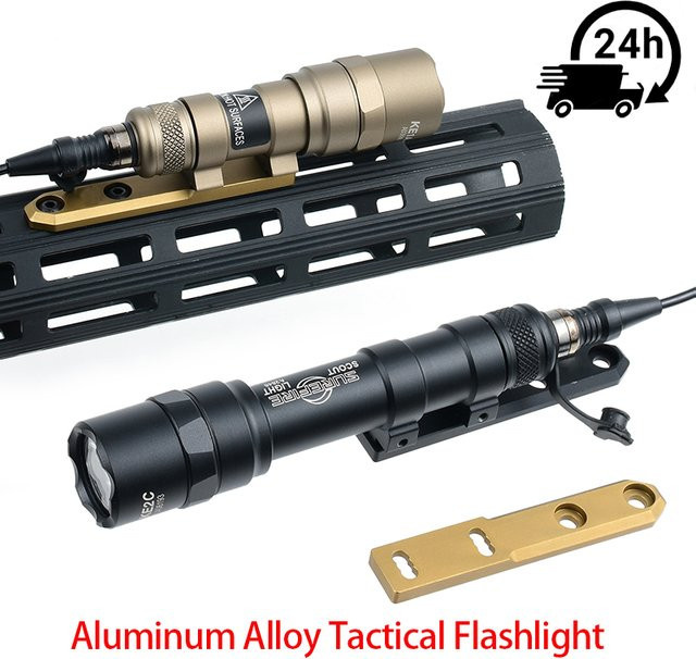 Surefire Taktische M600 M300 LED Taschenlampe Scout Light in Schwarz aus Aluminium - Bild 1
