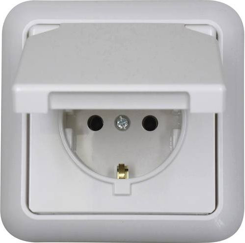 N & L 101803 Unterputz-Steckdose IP44 in Ultra-Weiß - Bild 1