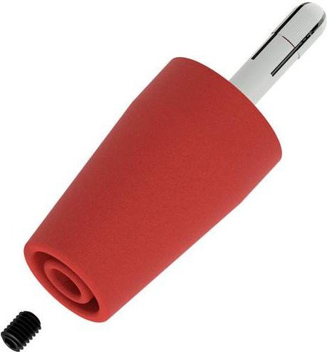 Electro PJP Adapter-Buchse gerade mit 4mm Stift-Durchmesser in Rot - Bild 1