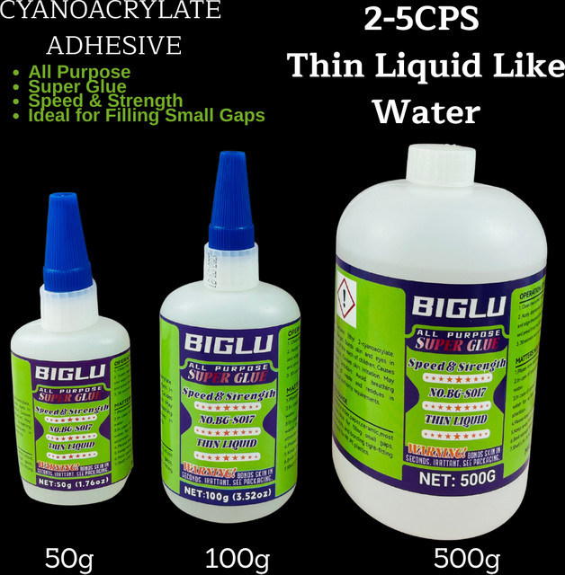 BIGLU Sekundenkleber Cyanacrylat transparent 2,0 g - Bild 1