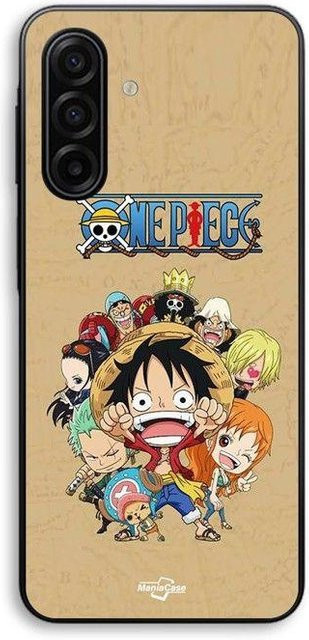 Samsung Galaxy A17 Handyhülle One Piece Strohhut-Crew Manga Maniacase Schwarz - Bild 1