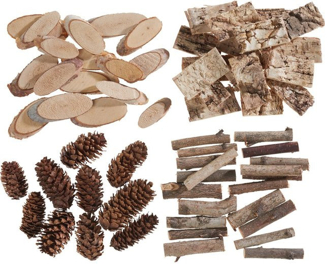 VBS Naturdeko Waldteile aus Rindenholz in Braun für Landhaus-Deko - Bild 1