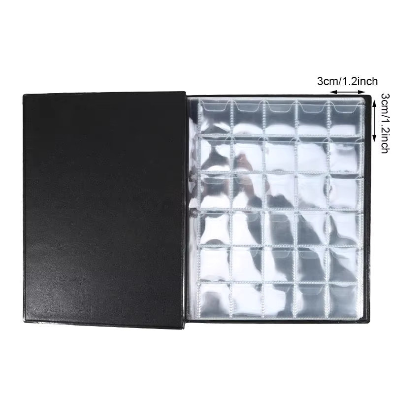 Münzsammelalbum für 480 Münzen als praktisches Gedenkalbum und Münzorganizer aus Kunststoff in Schwarz oder Blau - Bild 5