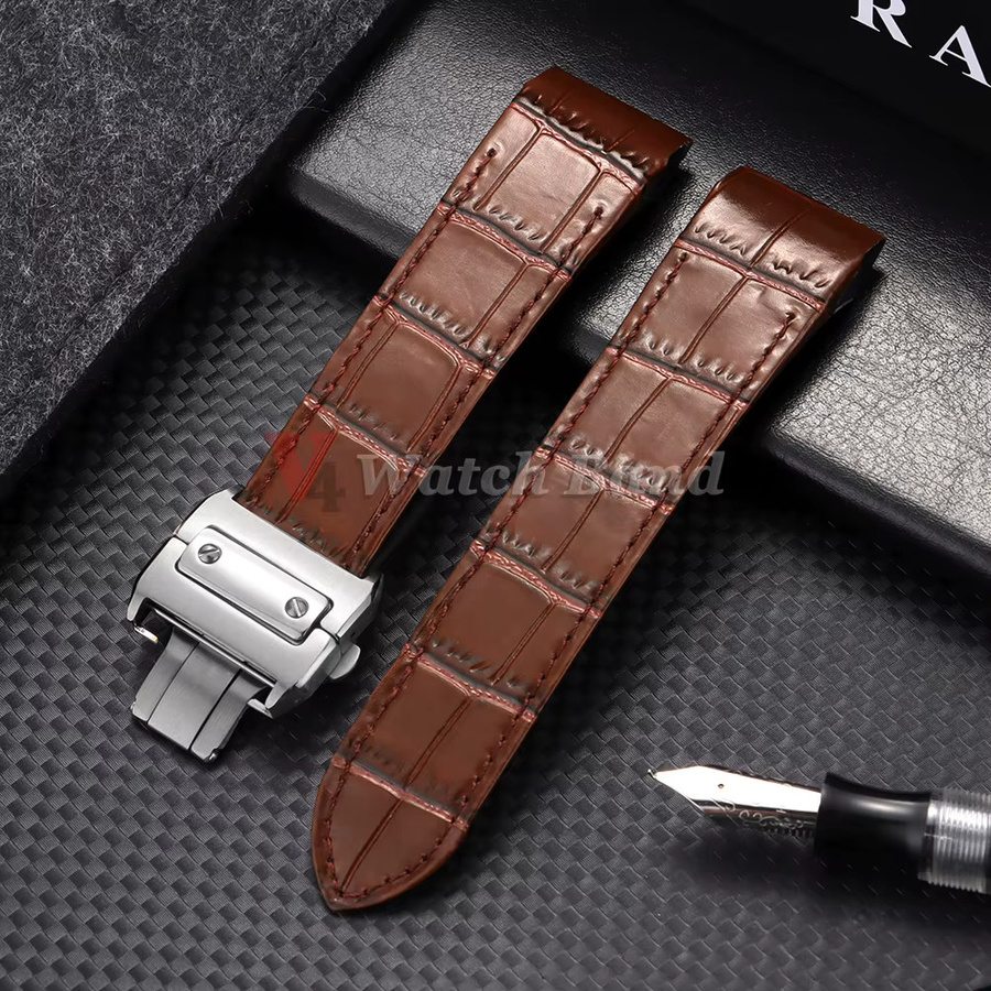 Uhrenarmband Kalbsleder, 20 mm, 23 mm, Faltschließe, Unisex - Bild 2