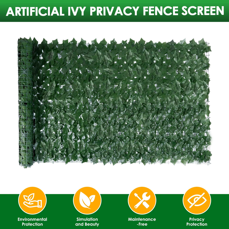 Hypmark Künstliche Hecke als Sichtschutz und Wandpaneel, Grün, B: 3 m, H: 1 m - Bild 2