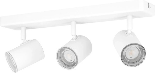 Eglo Lichtbalken Consuma 3-flammig Weiß B/T/H: 40 x 13 x 8 cm - Bild 1