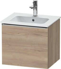 Duravit Waschtischunterschrank D-Neo in Braun mit Ei-Marmor-Optik, B/T/H: 51 x 40,2 x 44 cm - Bild 1
