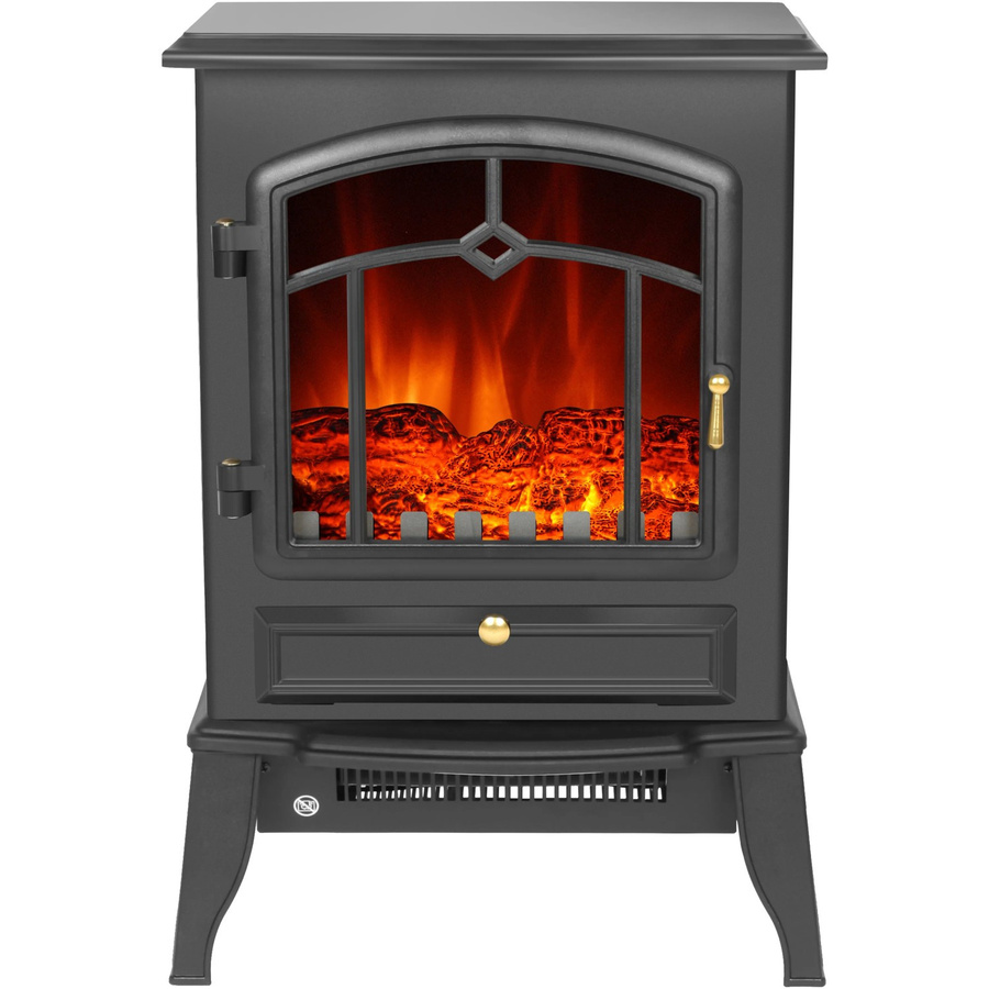 El Fuego Elektrokamin Schwarz mit 2 kW Heizung - Bild 2