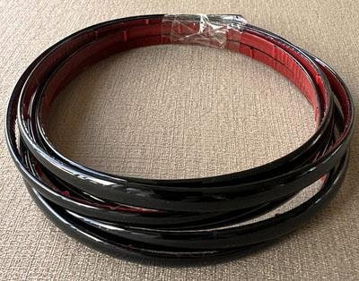 Selbstklebendes PVC Dekorationsband von Binchi in Schwarz für Wand und Möbel, Länge: 3 m - Bild 1